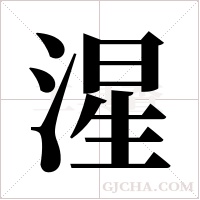 湦的笔顺